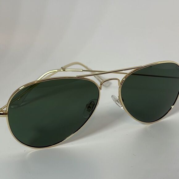 NIB SOJOS Classic Aviator Polarized Retro Style Sunglasses, Gold/Green - Picture 10 of 11